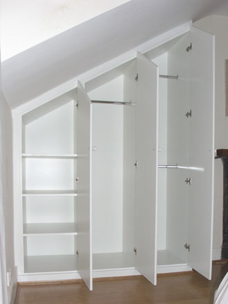 wardrobes in loft eaves